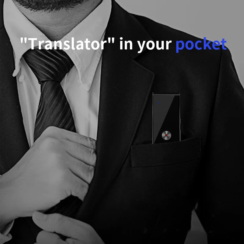 T8+ Voice Translator Bluetooth 96 Languages Long Standby Time Available Traveling Abroad APP Photo Translation