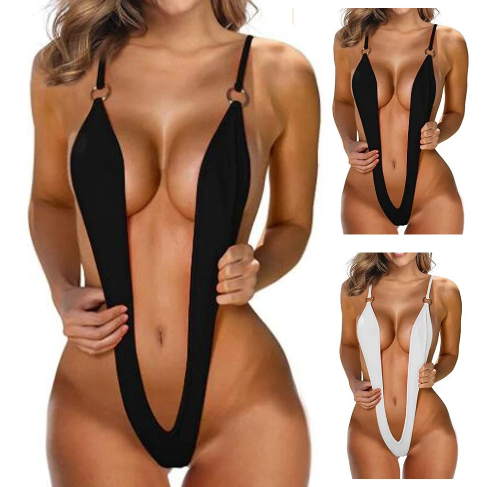 Women Beach Holiday Bodysuit Thong Female Slight Strech Summer Swimsuit Swimwear V-string Bikini Underwear Quick Dry bikini set women swimwear bikini swimsuit sexy underwear