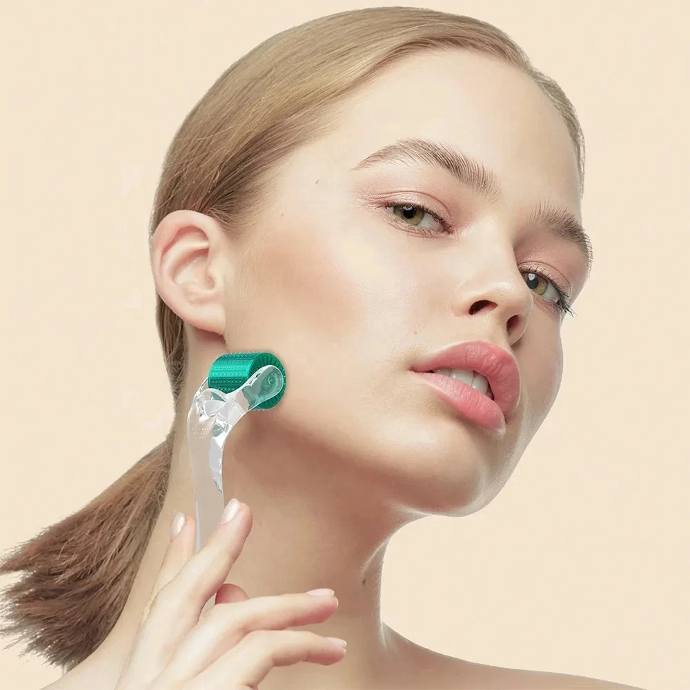 Derma roller 192 Derma Roller Microneedling Face Roller Skin Care Tool Hair Beard Growth for Women and Men