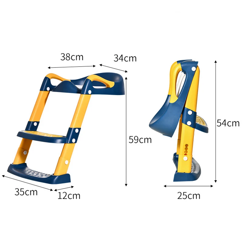 Foldable baby bedpan training chair adjustable ladder portable urinal baby toilet training chair ladder stool 6