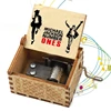 Theme Music Box Christmas Character Anime Movie Boy Toy Hand Crank Decoration Cartoon Wooden Jewelry Holiday Birthday Gift 1