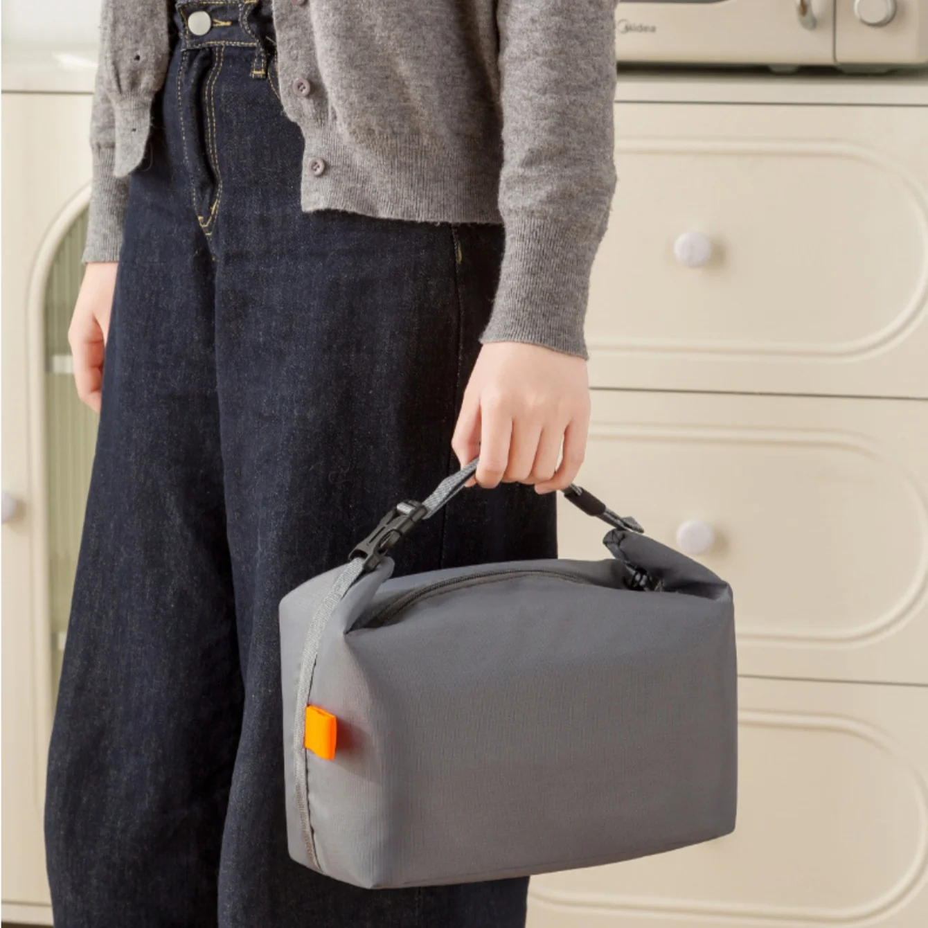 Lunch Bag Insulated Lunch Box, Small Leakproof Cooler Food Lunch Containers Reusable High Capacity Bags for Work, Travel - 3