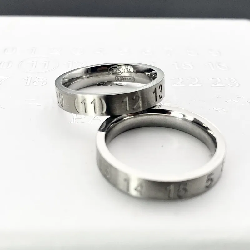 

New 925 Silver Narrow Edge Original Instagram Matching Simple and High End Couple Ring
