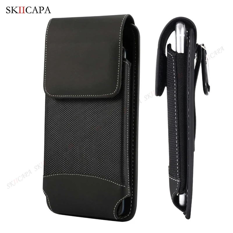 Durable Belt Clip Flip Cover – Premium Oxford Holster Phone Pouch