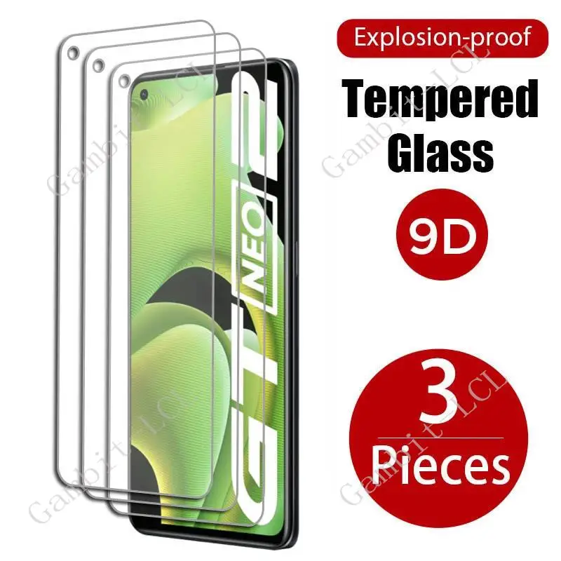 

Закаленное стекло для Realme GT Neo2 5G, защитное покрытие для экрана RealmeGTNeo2 Neo 2 6,62 дюйма, защитная пленка, 3 шт.