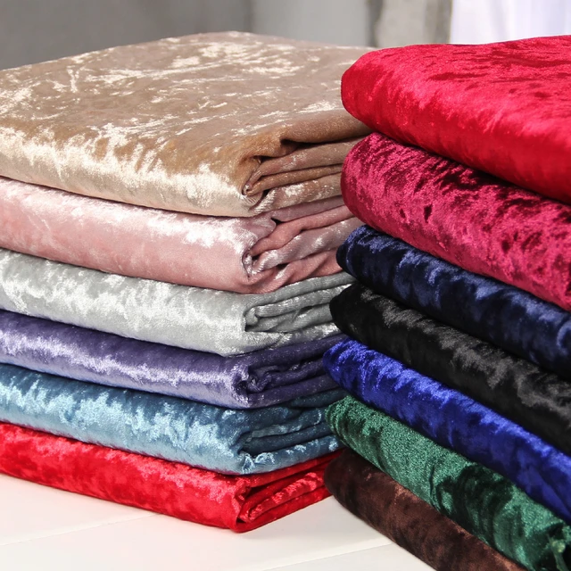 Tela elástica de terciopelo triturado para tapicería, tela de terciopelo  para sofá y cortina, por metro, rojo, negro, gris, verde azulado, verde,  azul, rosa - AliExpress