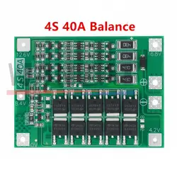 Enhanced Li-ion Lithium Battery Charger Protection Board with Balance Function, 40A-60A (4 S40A Balance)