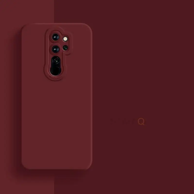Liquid Silicone Brown Matte Back Cover with Camera Protection