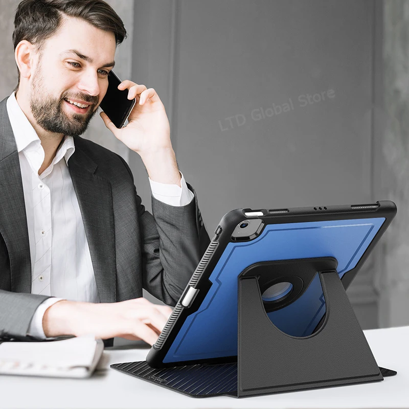 Enhanced Tablet Case with Kickstand, Magnetic 360° Rotation, and Protective Cover