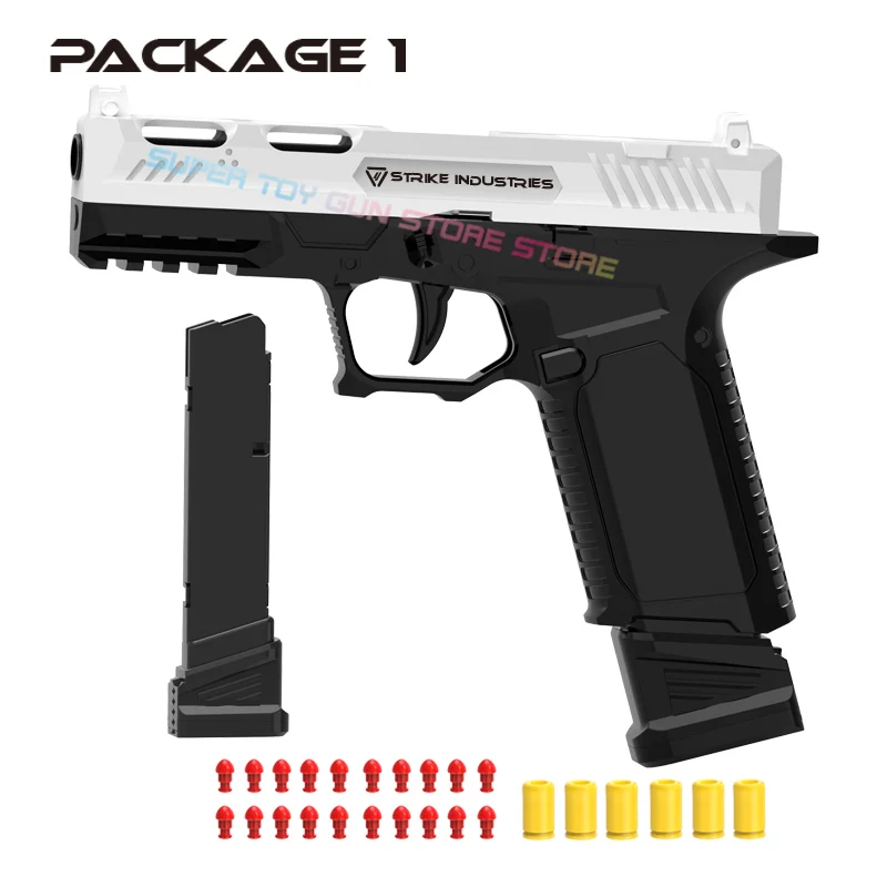 SIG17 Shell Ejceting Toy Gun Automatic Continuous Firing EVA Foam Blaster Outdoor CS Shooting Weapons Pistol for Kids Gift 6