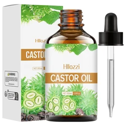 Pure Castor Oil for Hair, Lash, Brow, Skin, and Nail Care - Cold-Pressed & Unrefined (Castor)