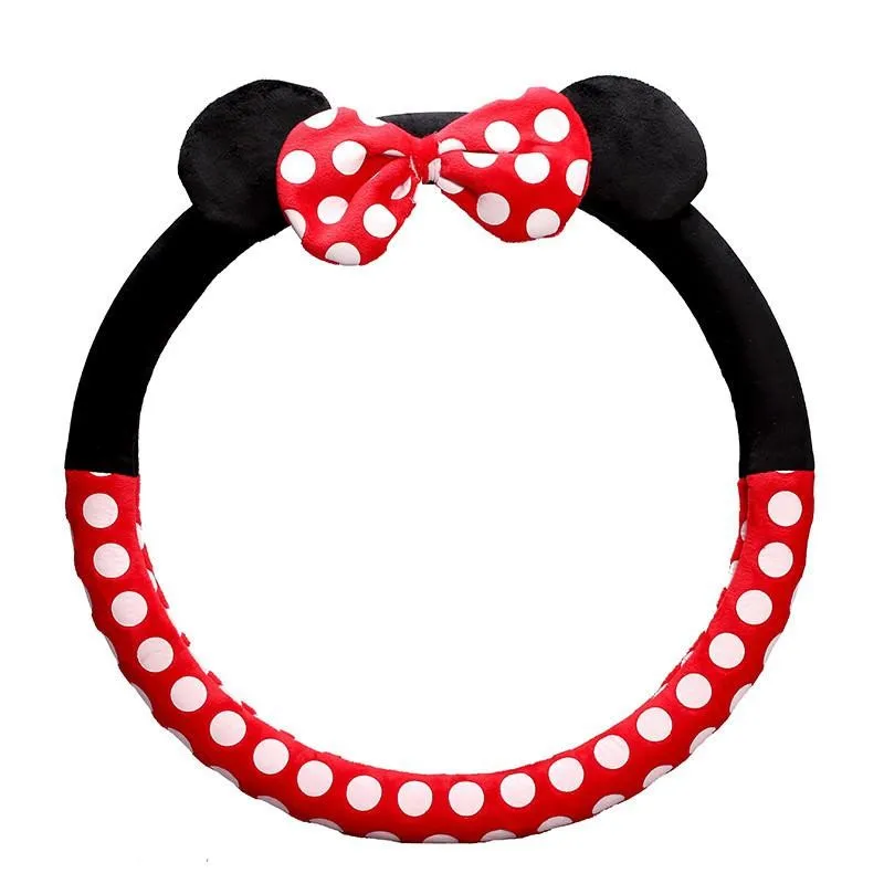 mickey mouse cute car accessories steering wheel cover interior for women  girl for seasons - AliExpress