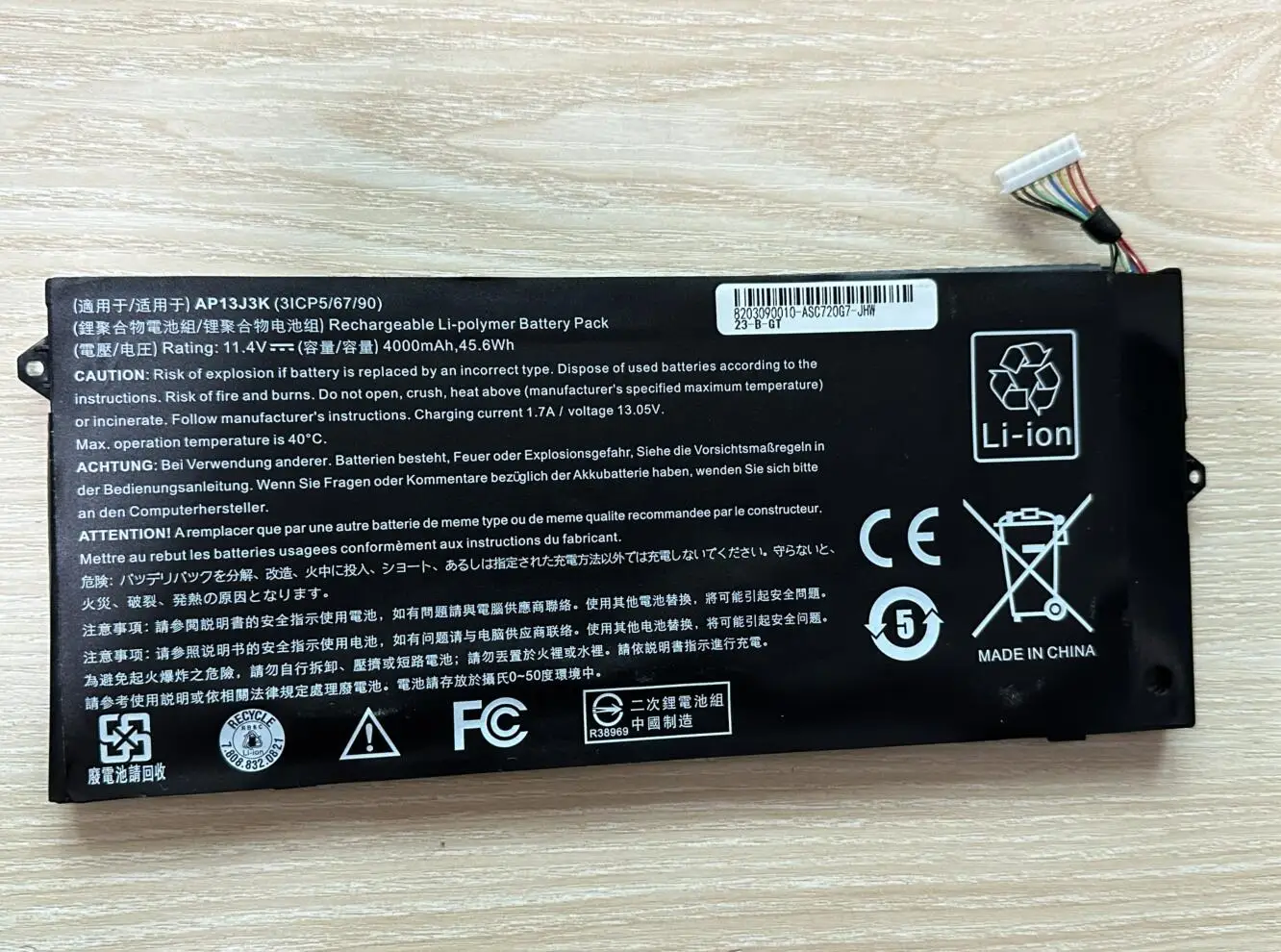 Nova Bateria do Portátil para Acer Chromebook C720 Ap13j3k C720p C740 Ap13j4k C7202420 C720-2802 C720-2844 C7203404 C720-2848 - Imagem 6