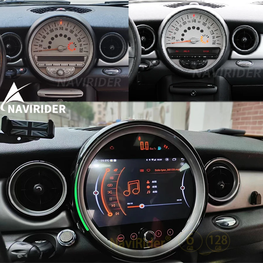 Connavirider Android 11,メディアプレーヤー,ステレオ,8コア,128GB,GPSナビゲーション付き,CarPlay