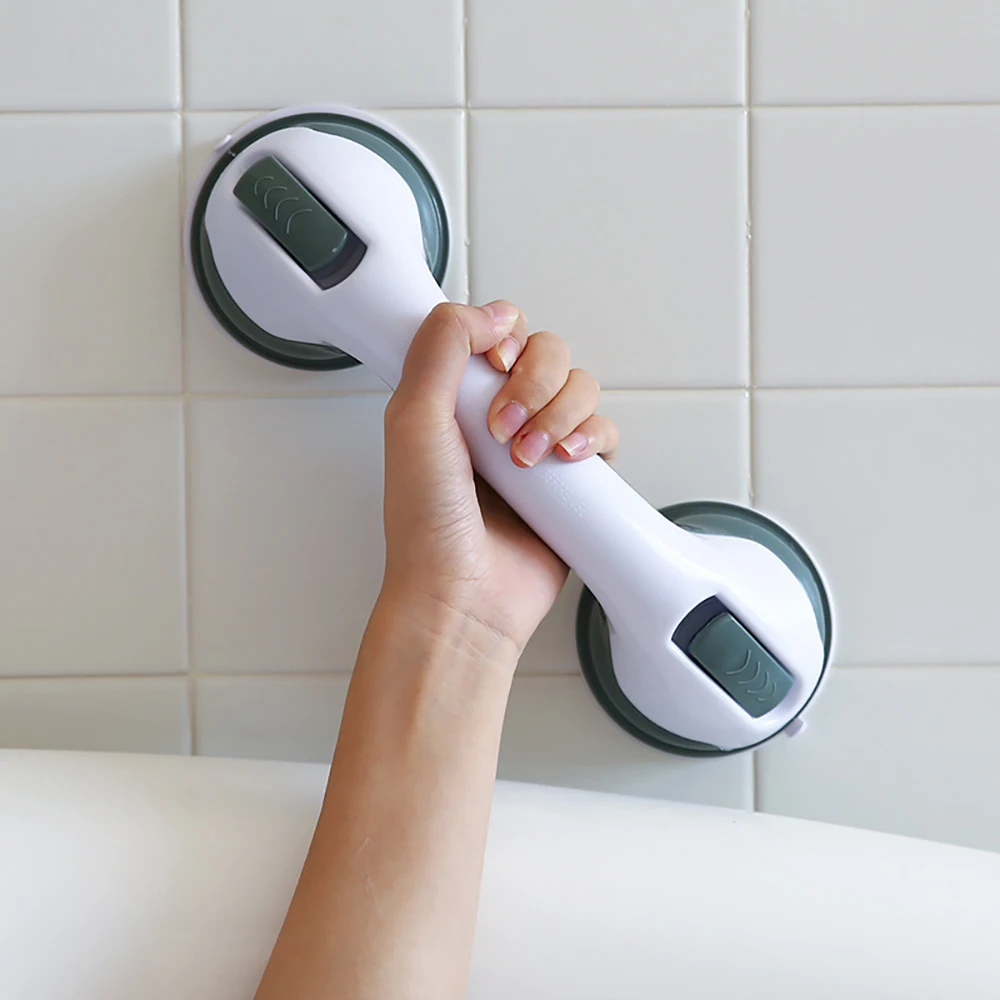 1pc Safety Helping Handle Anti Slip Support Toilet Bathroom Safe Grab Bar Vacuum Sucker Handrail Household Suction Cup Bath Rail
