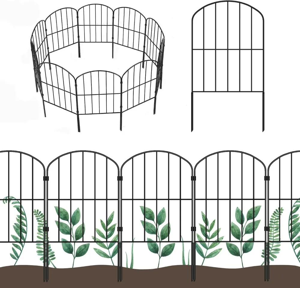 

Decorative Garden Rustproof Metal Wire Fencing Border Animal Barrier Flower Edging for Landscape Patio Yard Outdoor Arched