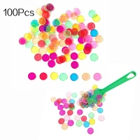 100PCS Counting Chips Coin Toy Baby With Magnetic Stick Bingo Chips Set Counters Mix Color Chips Game Tokens Learning Teaching A 2