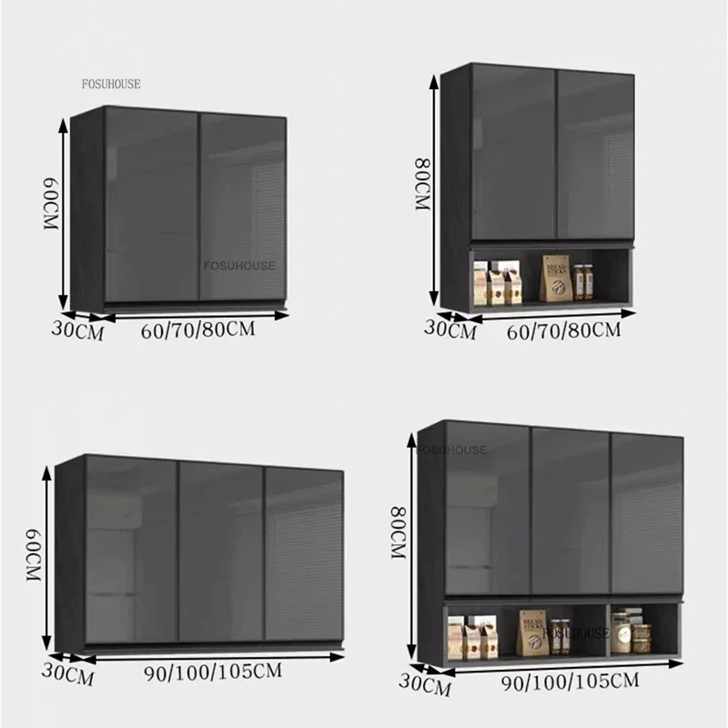 Designer Wall Mounted Kitchen Cabinets European Kitchen Furniture Home Wooden Storage Cabinet Bedroom Closet Organizer with Door 6