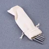 15 Pcs Storage Bag Straw Travel Toothbrushes for Children Portable Cotton Linen Drawstring 5