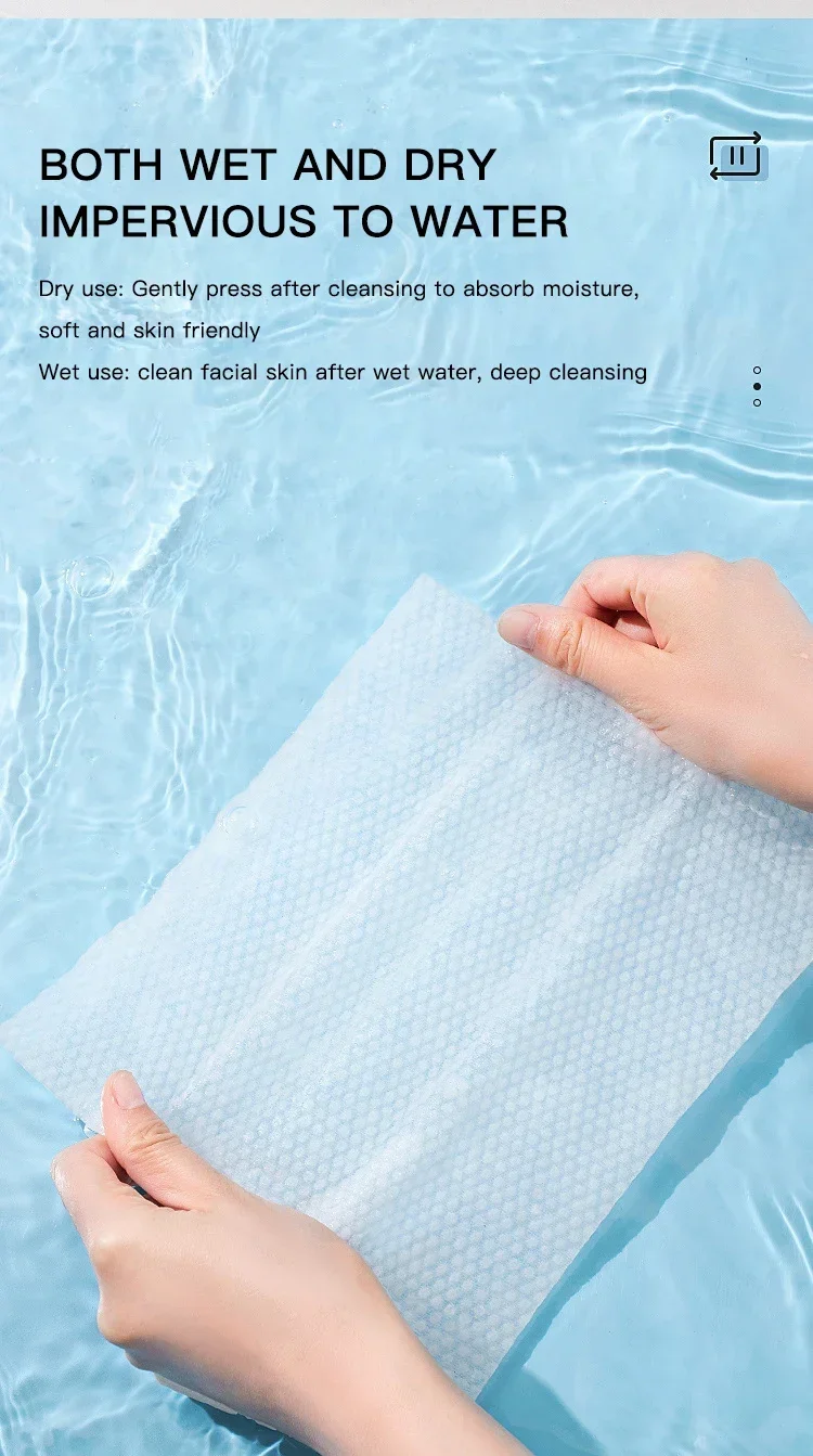Description Picture 6 of item50pcs Disposable Face Wash Towels, Soft Cotton Face Wipes for Beauty Salon, Cleansing Facial Towels, Extractable Cotton