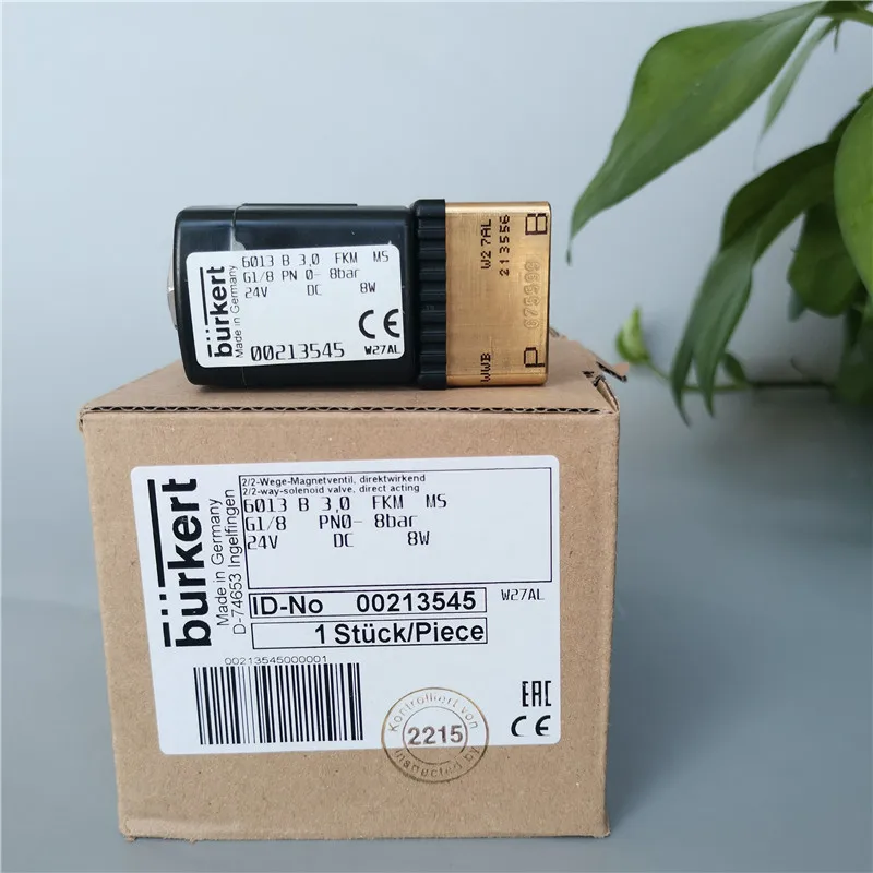 

Burkert6013 B 3,0 FKM MS G1/8 0-8bar 24VDC 00213545 Boyd нормально открытый