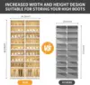 9-Tier  Shoe Rack Organizer for Closet  Plastic Shoe Shelf Collapsible Shoes Storage Box Clear Shoe Boxes Stackab 2