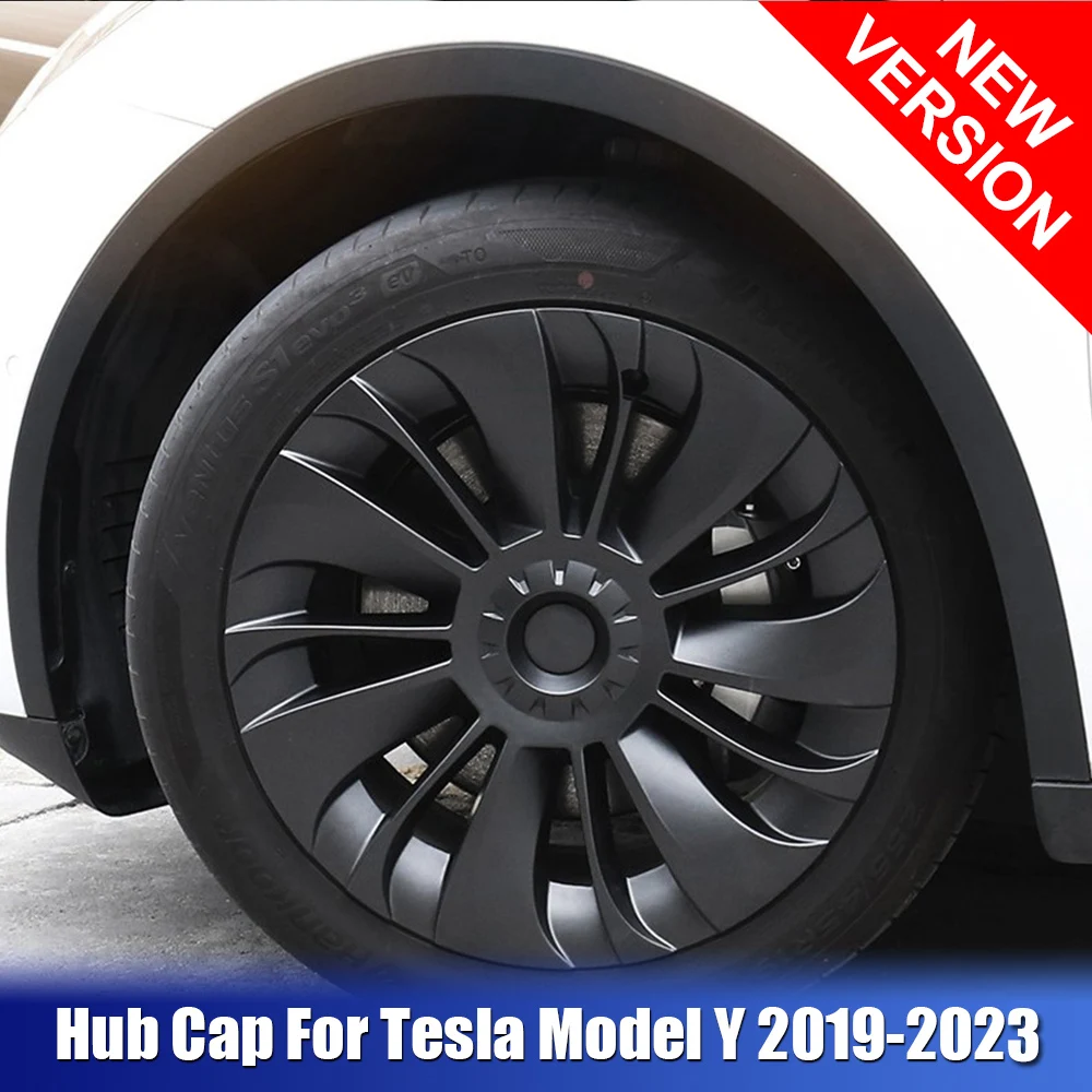 

Декоративная крышка ступицы 19 дюймов для Tesla Model Y 2019-2023 4 шт Сменный колпачок колеса комплект автомобильного колпачка полная крышка