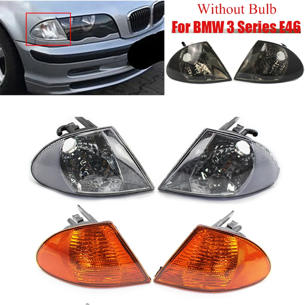 

Car Front Turn Signal Indicator Corner Light Housing Without Bulb Fit For BMW 3 Series 320i 325i 330i E46 Sedan 1998-2001