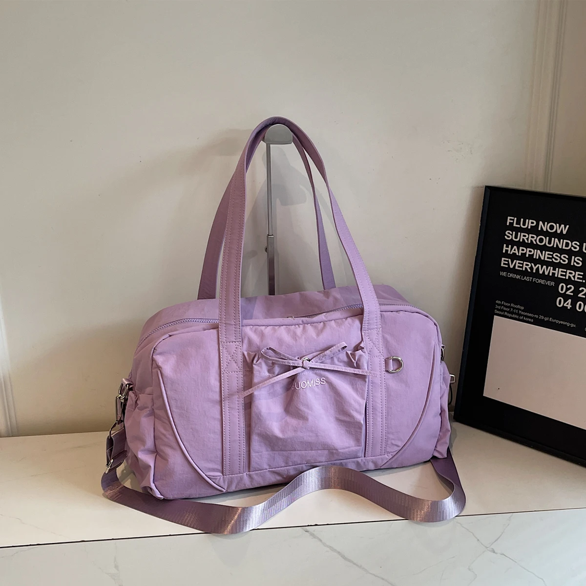 حقيبة سفر جديدة ذات سعة كبيرة، مصممة لتكون حقيبة ك...