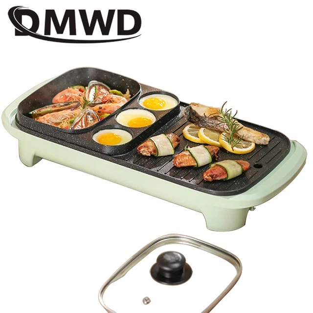 Mini Bbq Grill Multifunctional Iron Burning Plate Smokeless Indoor Small  Grill Indoor Barbecue Plate Roasting Cooker Meat Tools - Electric Grills &  Electric Griddles - AliExpress