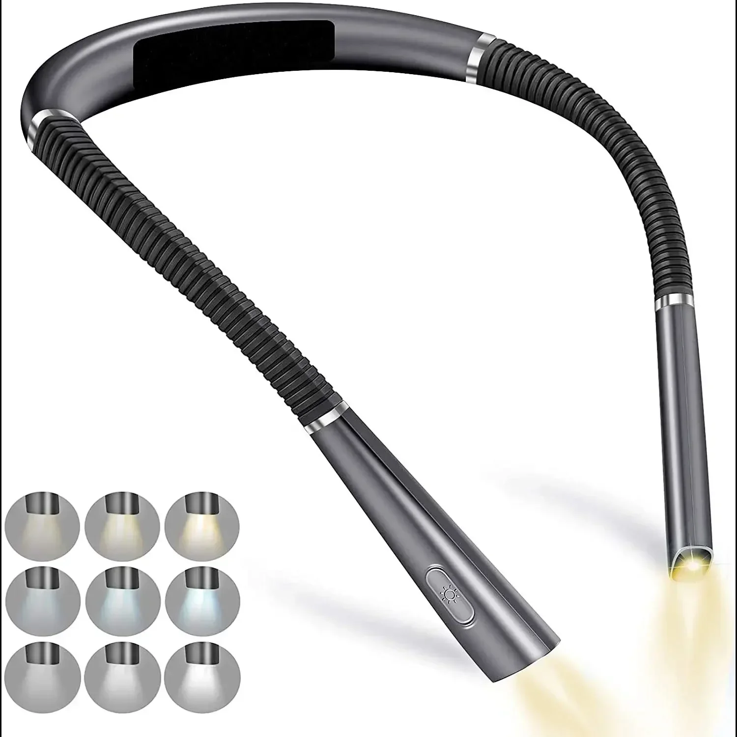 Neck Reading Light book light Novelty Flexible Neck Lights Handsfree Book Light Hanling Read Lamp Portable USB Rechargeable Book Lighting
