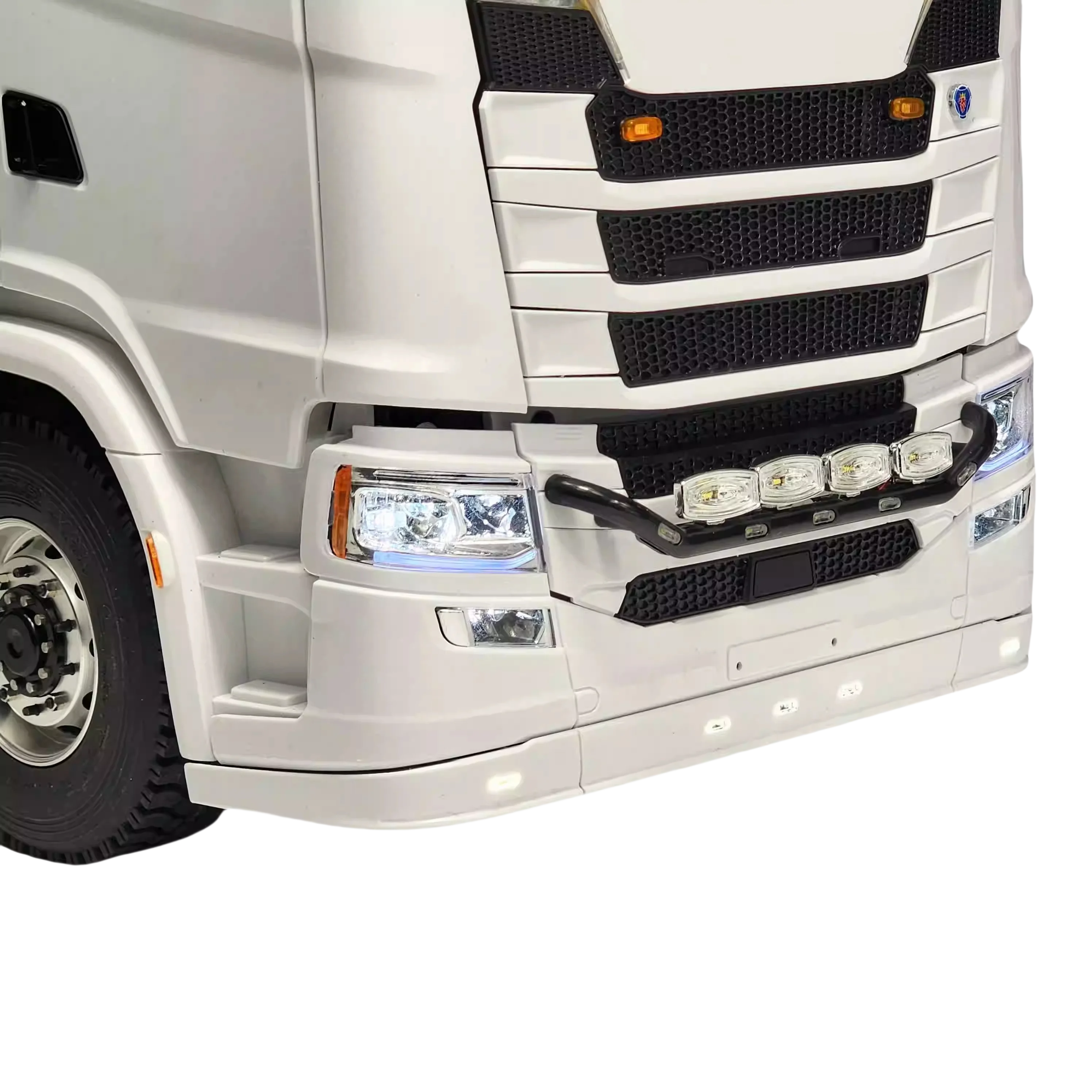 RC Stoßstange Umgebende Lampe Licht Led Simulation Spielzeug Für 1/14 Scania Tamiya RC 770S Fernbedienung Lkw Zubehör DIY Modell – Detail 5