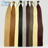 Cheveux humains en vrac sans trame cheveux vietnamiens vierge Remy cheveux raides en vrac 12-30 pouces 100g 100% Extension de cheveux naturels réels gris 99j 1