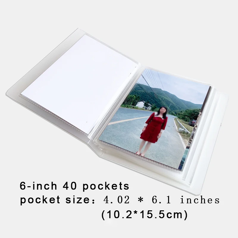 5 Pack Clear Photos or Postcards Page Protectors Plastic Photo