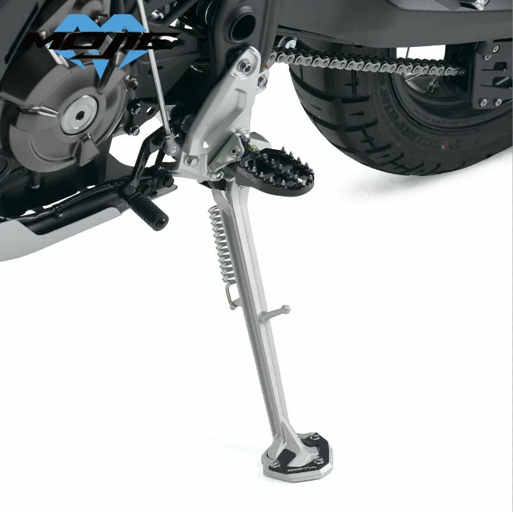 

With Logo Side Stand Enlarge Plate Kickstand Extension FOR Yamaha TENERE 700 2019 2020 2021 2022 2023 TENERE700 Rally World Raid