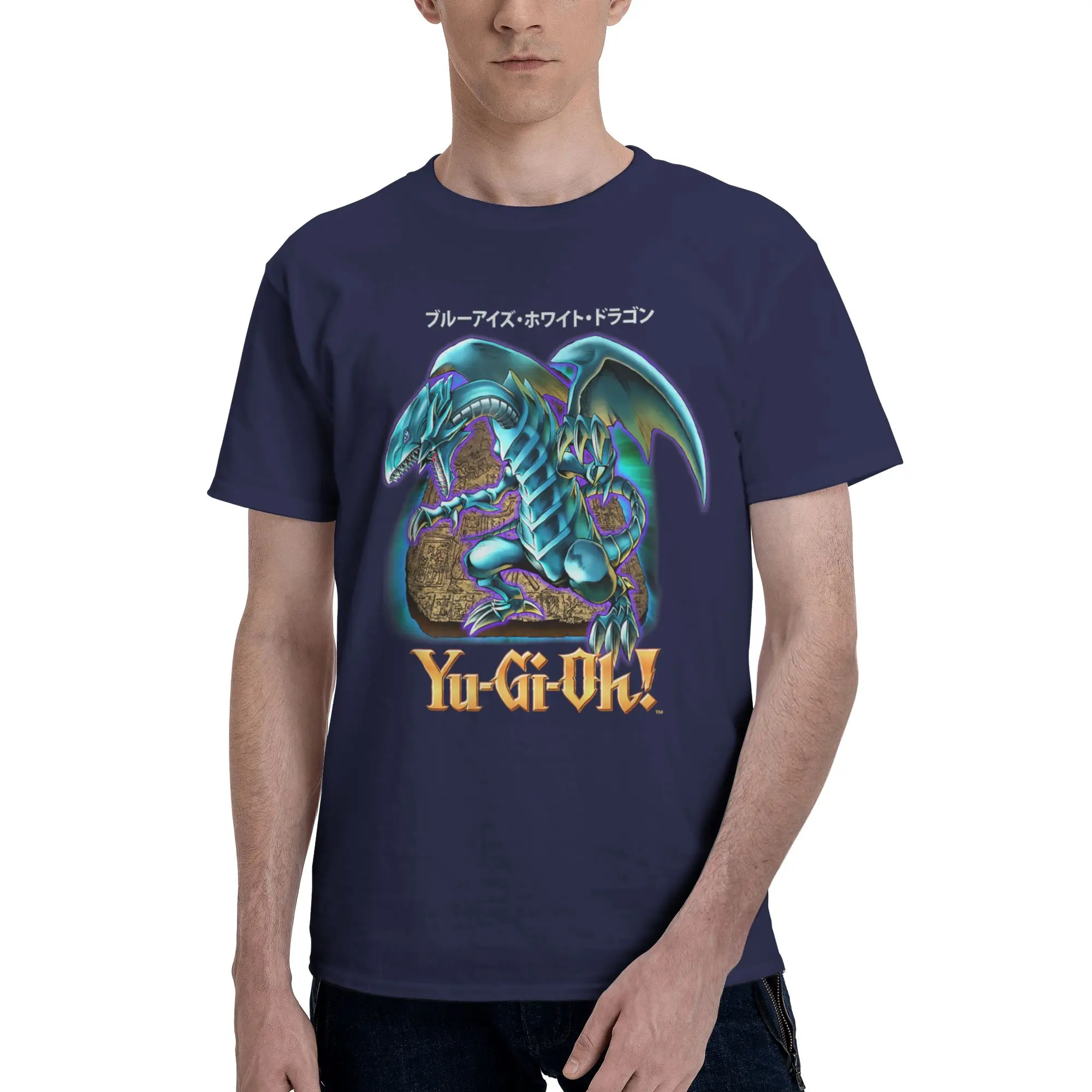 Blue Eyes White Dragon 100% Cotton Graphic T-Shirt