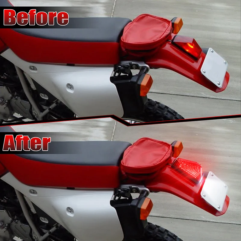 OVOVS LED Tail Light 500% Bright Rear Brake Light with White