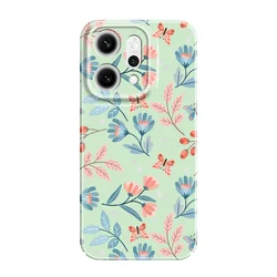 Custodia per telefono con design floreale vibrante | Cover rigida durevole