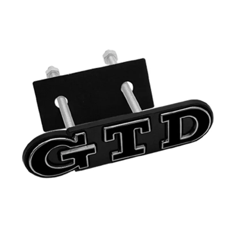 폭스바겐 폴로 골프 파사트 제타 시로코용 3D 금속 GTD 프론트 그릴 배지 엠블럼 스티커 데칼
