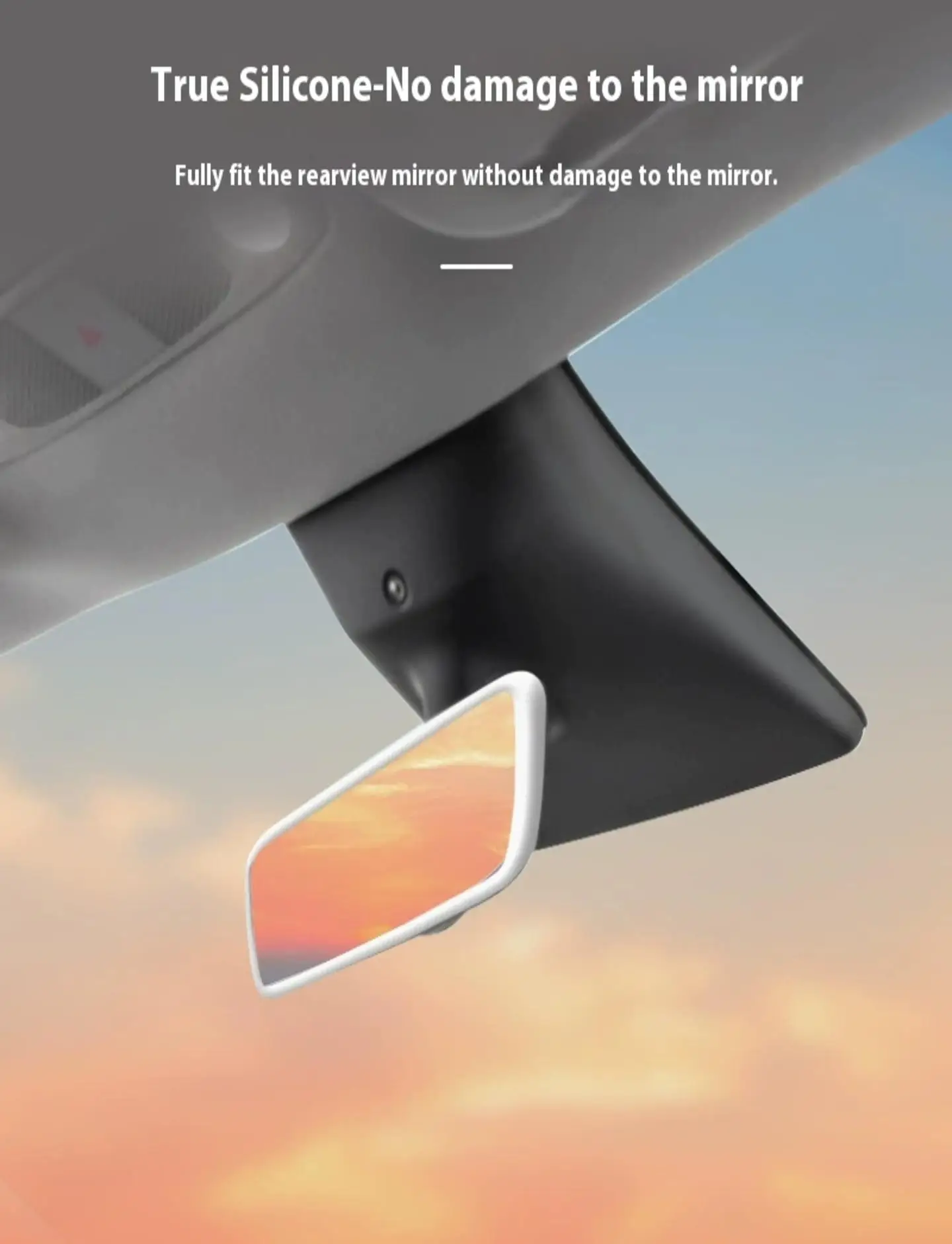 Rearview Mirror Cover Fit All Car Models Universal Car Interior Rearview Mirror Frame Cover Soft Silicone to Prevent Knocks Easy to Install rearview mirror cover,carbon fiber mirror cover