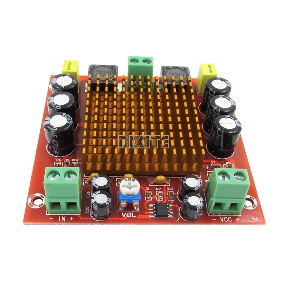150W Mono Channel Digital Power Audio Amplifier Board TPA3116DA TPA3116 D2 Class D Sound Amplifier Board XH-M544 DC 12V 24V - 4