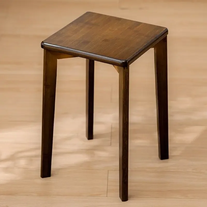 

Высокий квадратный табурет можно укладывать для обеденных квадратных табурет, простые толстые прочные табуреты из массива дерева, мебель для гостиной, табурет ins