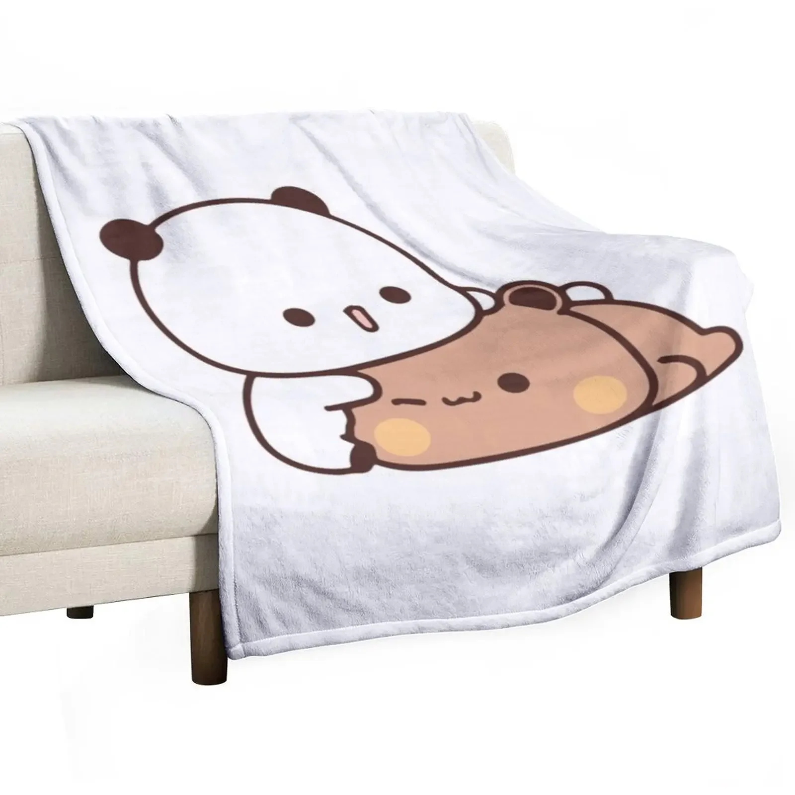 

Bear and Panda Bubu Dudu Balloon Throw Blanket Multi-Purpose Single Blankets