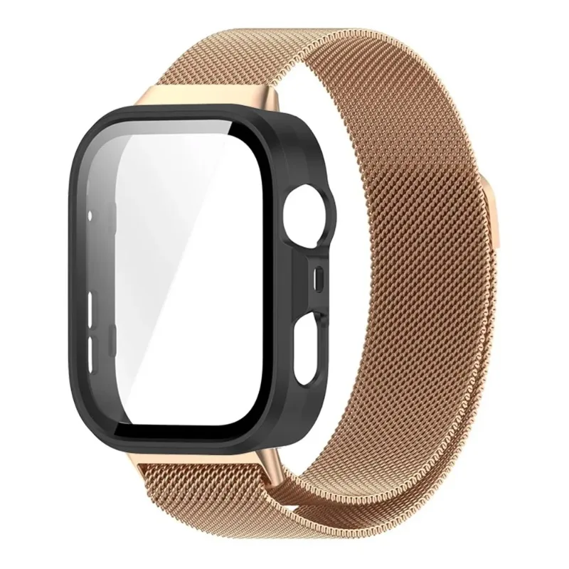 Premium Milanese Metal Strap and Protective PC Case