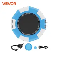 VEVOR 6.5/10/12/13/15ft Water Trampoline InflatablRecreational Water Bouncer w/Electric Inflator Portable Bounce Swim Platform 1