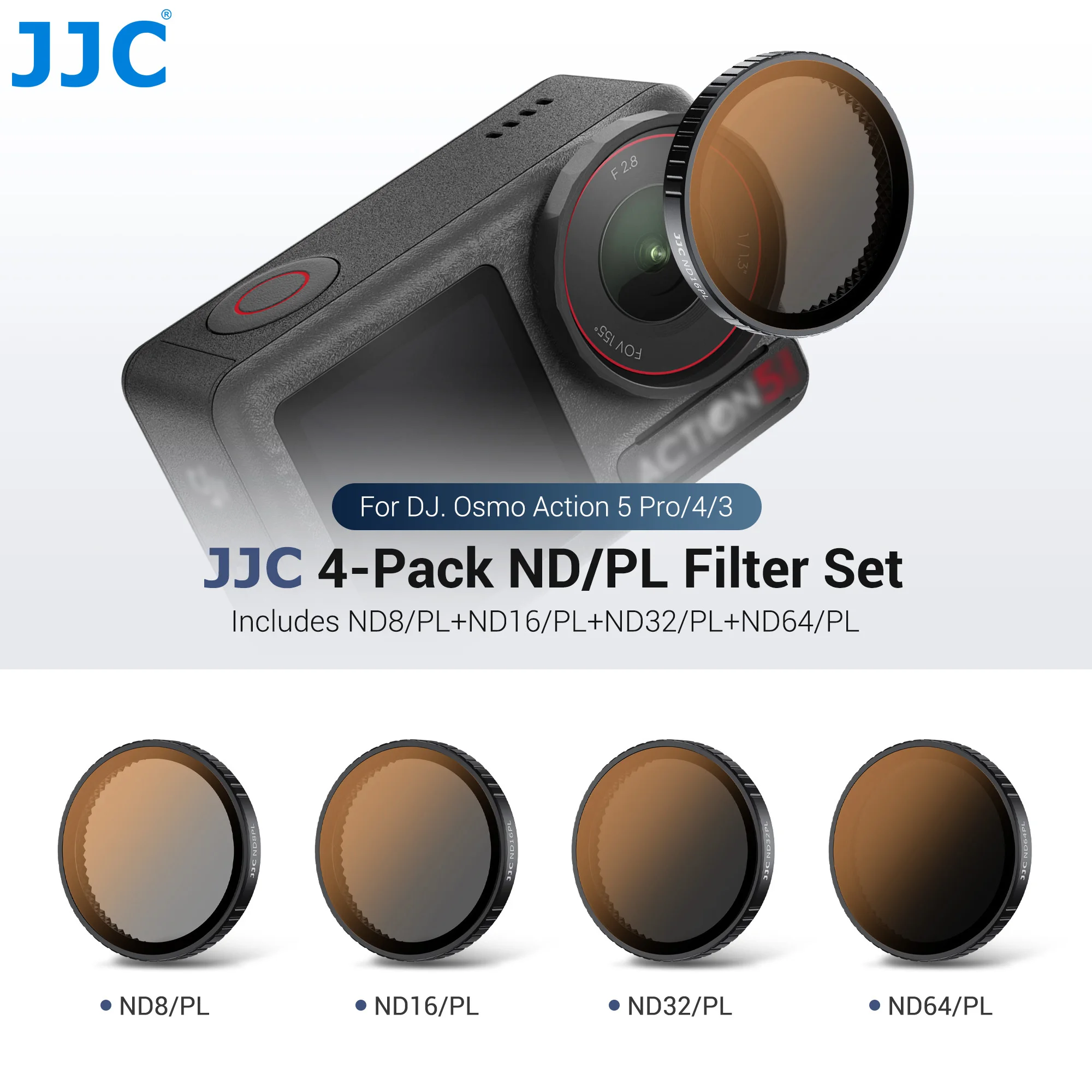 Dji Action Pro TELESIN Circular Polarizer ND Filter Set For