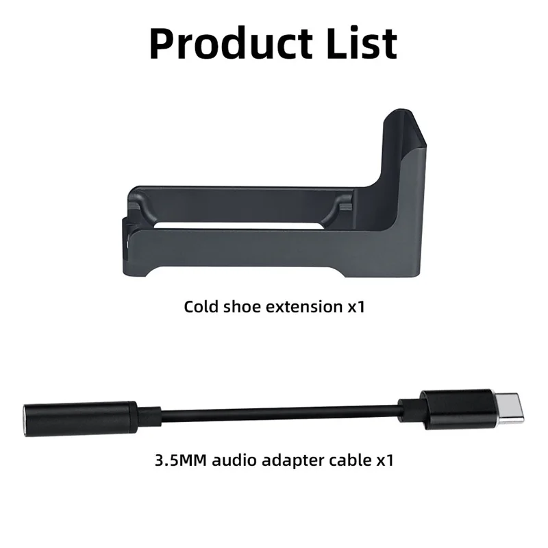 best drone for photography DJI Action 2 Action Camera Cold Shoe Extension Adapter Cable Mic Audio Adapter Line Microphone Fill Light Aluminum DJI Action 2 flying camera Camera Drones