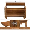 36" Bathroom Vanity with sink,Freestanding Vanity sink with Storage, Particleboard Frame with Wood Grain Laminate, Walnut 5