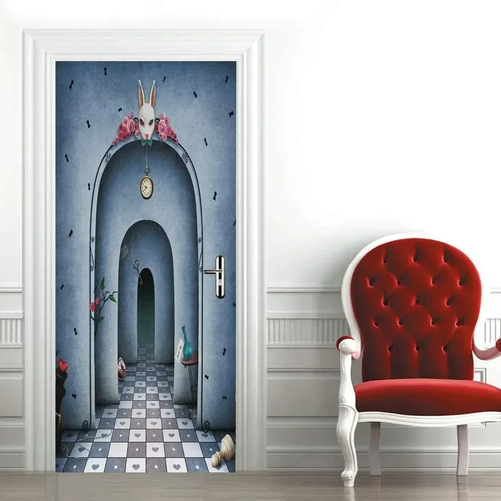 Autocollant Mural 3D 'Cabine De Police Bleue' (Dr Who) Pour Porte - Vinyle - Personnalisable - Neuf - Ukraine