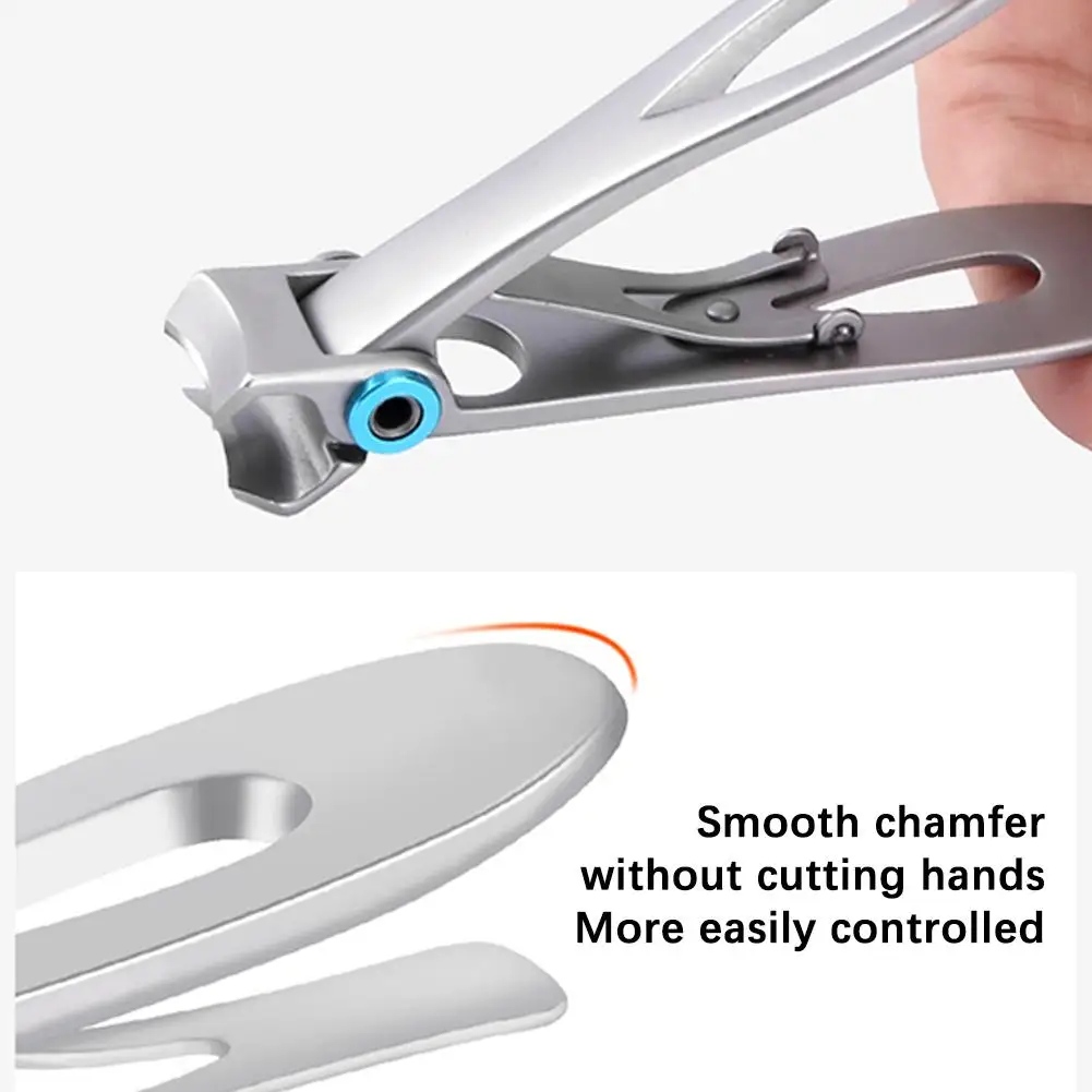 Portable Nail Clippers Ultra Sharp Fingernail Clippers Splash Steel Toenail Stainless Scissors Manicure Jaw Anti Opening Wi P6J6